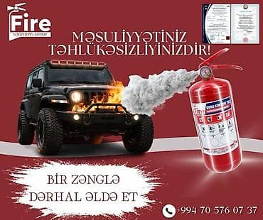 Quru kimyəvi tozlu yanğınsöndürən balon 1il zəmanət və sənədləri ilə