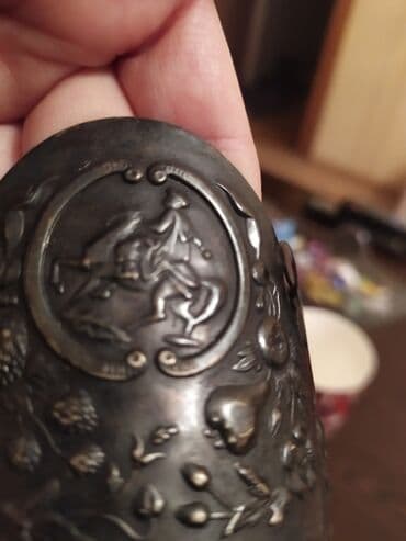 saxsi gul qablari: Gedimi stəkan altı.Cox gözəl üzerinde ishlemeler var — 4