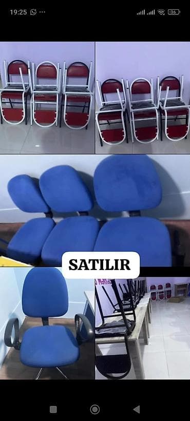 💫RR Ağlı qırmızıli və ya qaralı qırmızıli stullar 20 azn. Göy 3 lu