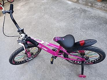 qiz velosiped satisi: Yeni İki təkərli Uşaq velosipedi 20", sürətlərin sayı: 1, Ünvandan götürmə — 2