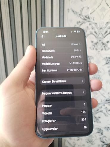 ipon xs: IPhone 13, 128 GB, Mavi, Zəmanət, Barmaq izi, Face ID — 2