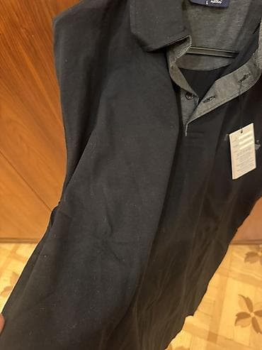 baggy cins: Polo köynək, L, rəng - Qara — 5