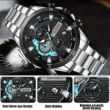 Qol saatları və aksesuarlar: Yeni, Qol saatı, Curren, rəng - Gümüşü — 4