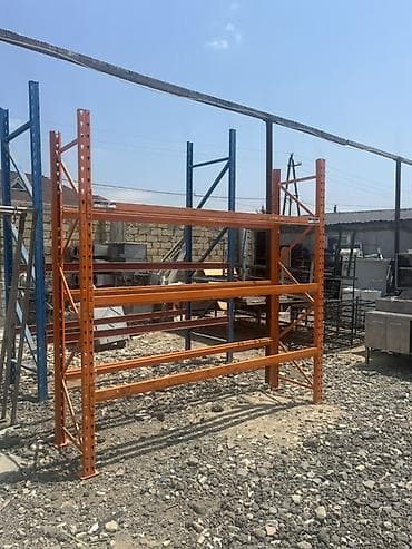 mebil: Sənaye tipli metal anbar rəf sistemi - Konstruksiya: Boltssuz — 1