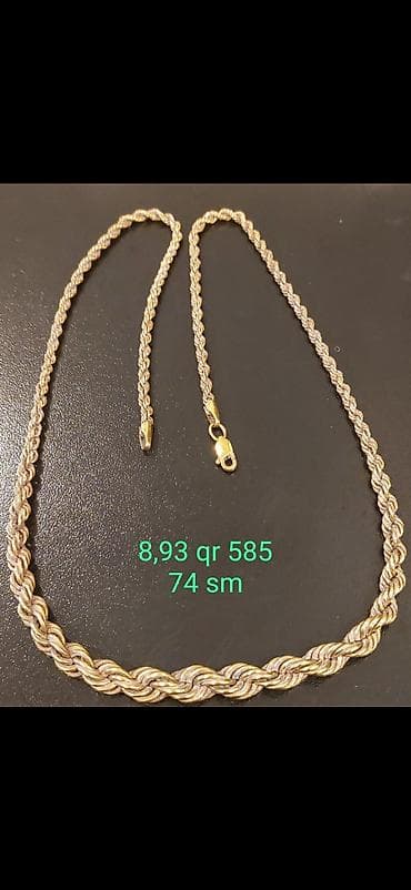 casio saatlari: Золотая цепь Проба 585 
Вес 8.93 грамм. Длина 74 см — 1