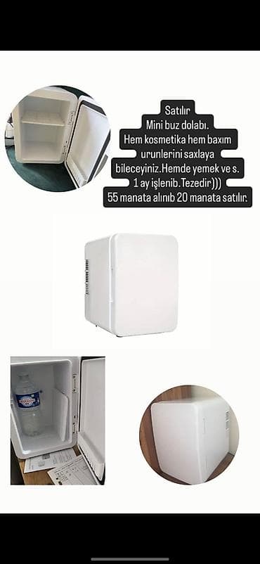 siyuducular: Mini buz dolabı – kompakt ağ rəngdə, stolüstü istifadə üçün. Kosmetika — 1