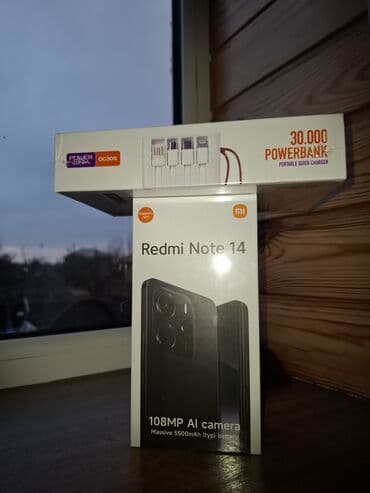 Redmi Note 14, 256 GB, rəng - Qara, Zəmanət, Düyməli, Sensor