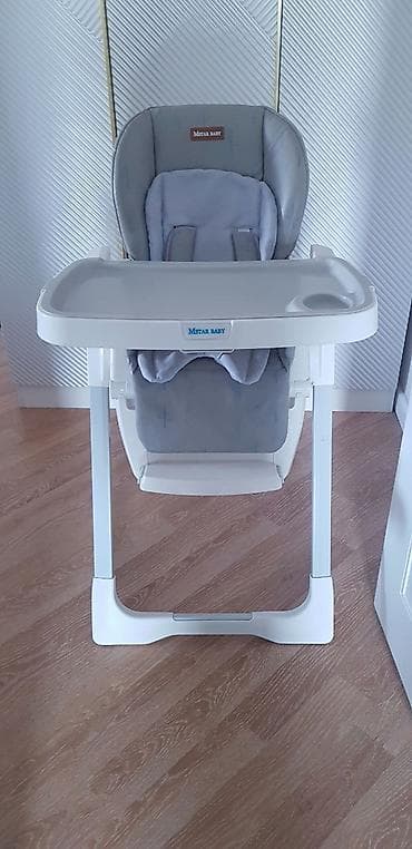 Mstar Baby uşaq yemək stulu - Rəng: ağ/gümüş boz - Geniş, çıxarıla at lalafo.az Mstar Baby uşaq yemək stulu - Rəng: ağ/gümüş boz - Geniş, çıxarıla