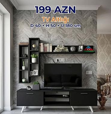 Yeni, Düz TV altlığı, Polkalı, Laminat, Azərbaycan
