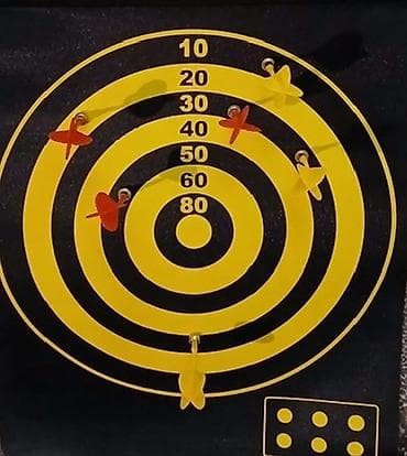 Электротранспорт: Maqnit uclu dart taxtası dəsti - İkitərəfli asılqan dart taxtası: bir — 4