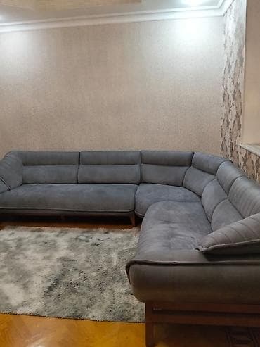 2əl mebel: Künc divan, İşlənmiş, Açılan — 1