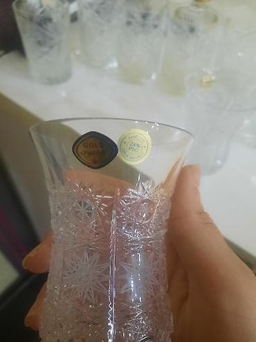 stekan desti: Stəkanlar, Xrustal, Çexiya — 2