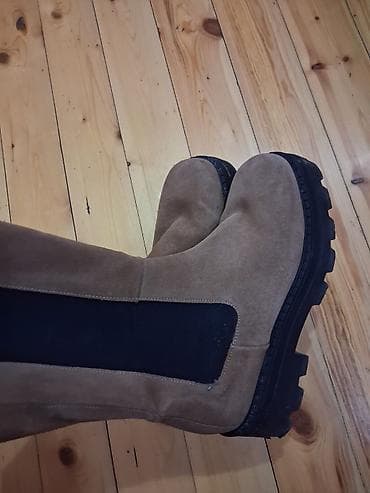 Rszmer 41.Qadınlar üçün bu qəhvəyi rəngli çelsi çəkmələr dəbli və