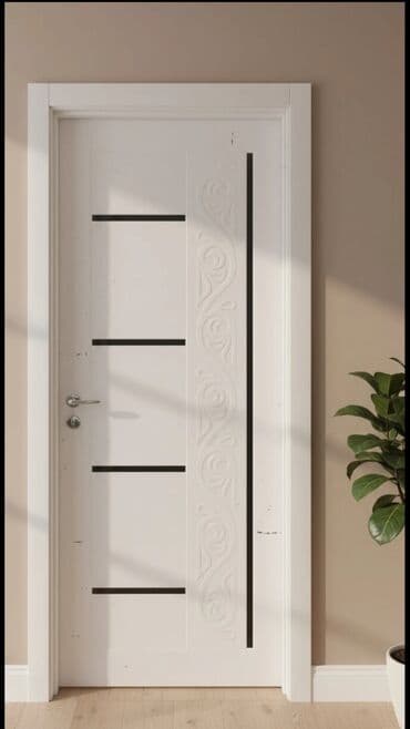 Qonaq otağı üçün Yeni Otaq qapısı 90x205 sm Zamok ilə, Zəmanətli, Ödənişli quraşdırma, Pulsuz çatdırılma