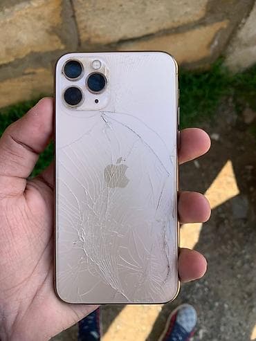 dubaiski iphone: IPhone 11 Pro, 64 GB, Qızılı, Qırıq — 2