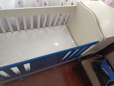 uşaq yelencek: Oğlan üçün, Dördbucaq, Beşik, Dəstsiz, Matras ilə, Yellənmə mexanizmsiz — 6