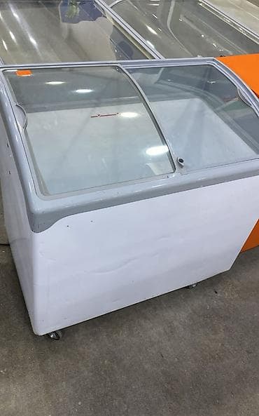 Sürgülü şüşə qapaqlı dondurucu vitrini - Ticarət məqsədli dondurucu