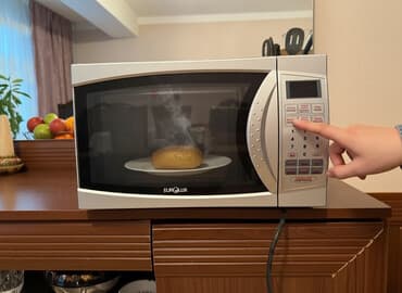 Микроволновки: Микроволновка Eurolux, Отдельностоящая, С микроволнами, цвет - Серый, Новый — 2
