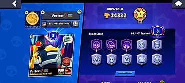 Другое: Brawl Stars oyunu üçün hesab - Kupa sayı: 24,332 (Kupa Yolu III) - — 1