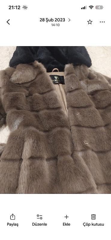 Kapişonlu, astarlı, cibli,kəmərli şuba,xəz, diz üstü,M razmer. ciddi