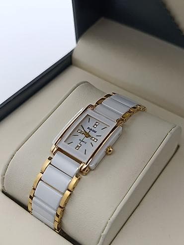 saat şamdan: Rado kvars qol saatları – keramik + metal kombinasiyalı zərif dizayn — 9