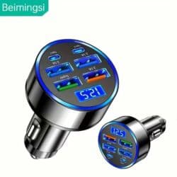 qoşqu turbo az: Avtomobillər üçün 6 portlu işıqlı şarj cihazı yenidir. Avtomobilin — 5