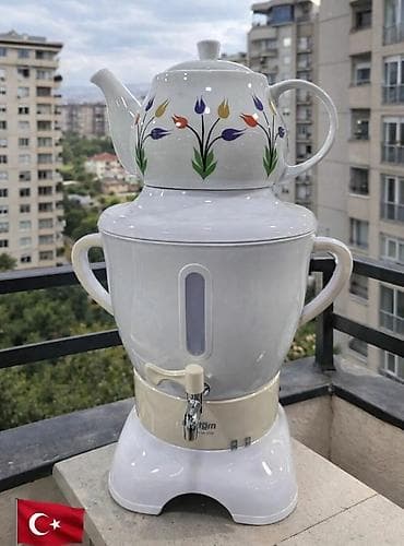 Fantom SM 3002 avtomatik semaver - Su qazanı: 5 litr həcm - Demlik — 1
