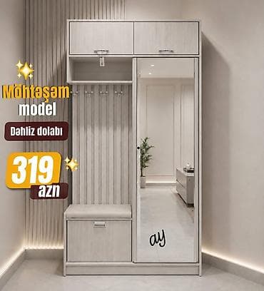 skafi: Möhtəşəm model dəhliz dolabı - Rəng: açıq ağac tonları - Kompakt və — 1