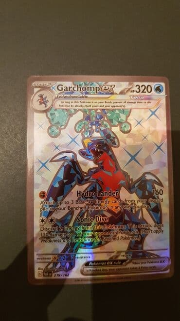 kolleksiya: Garchomp EX Pokemon kartı. Bu kart kolleksiyaçılar və Pokemon — 2