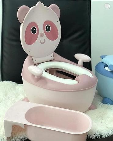 Унитазы для маломобильных людей: Uşaq tualeti – panda dizaynlı - Rənglər: açıq mavi və açıq çəhrayı - — 7