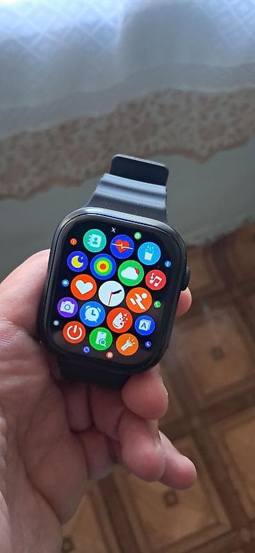 smartwatch hw56 plus: Smart saat, Apple, Suya davamlı, rəng - Qara — 1