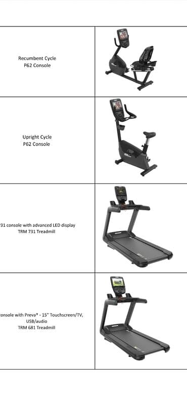 İdman çantaları: Peşəkar idman zalı üçün tam avadanlıq paketi Kardio: - Adaptive — 9