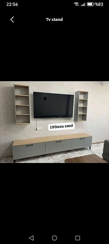 Yeni, Düz TV altlığı, Polkalı, Laminat