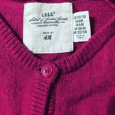 qizlar ucun ketalar: Yash:6-8(122/128) Brend:H&M L.O.G.G Eni:70+ Uzunluq:47 Qol:50 — 5