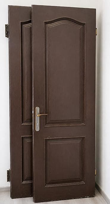 seyif qapi: Qapı dəsti – klassik dizayn, tünd qəhvəyi rəng - Material: ağac — 1