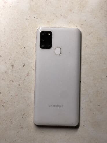 smart tv 109 ekran: Samsung Galaxy A21S, rəng - Ağ, Barmaq izi — 1