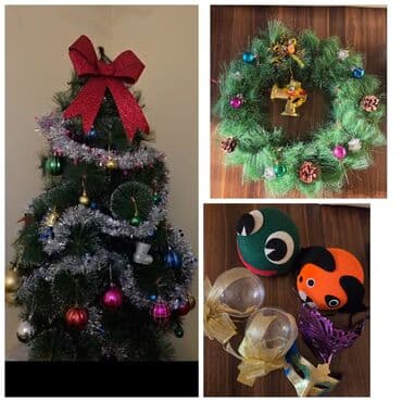 Yolka işıqları: Yeni il bəzək dəsti - Süni şam ağacı: sıx iynəli, konus formalı — 2