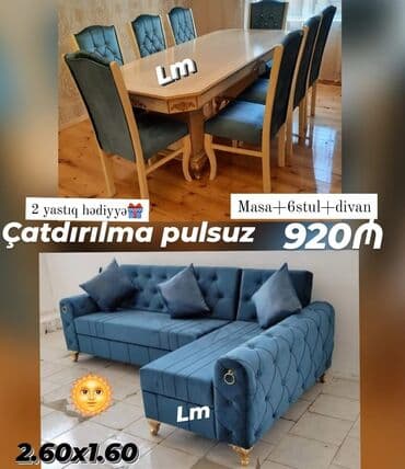 куханная мебель: Новый, Угловой диван, Для гостиной, Нераскладной — 1