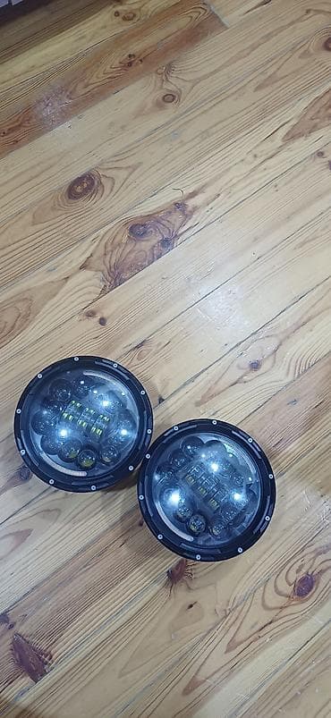 lider diski type 0: Məhsul: 7 düym LED ön faralar (cüt) - Tip: Dairəvi 7" LED faralar, H4 — 2