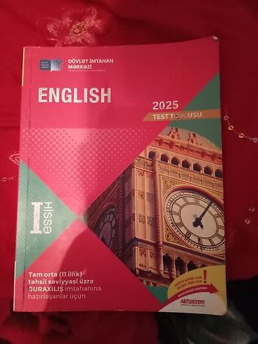 Testlər: İngls dili test toplusu satılır 1ci hisse 2025 kitabı yenidir hec — 3
