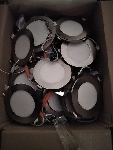 spotlar bakida: Dairəvi LED tavan spotları – daxili tavana quraşdırılan model - — 3