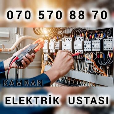Другие стройуслуги: Evin elektrik xəttlərinin çəkilməsi Çılçıraqların quraşdırılması — 1