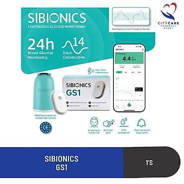 tibbi mehsullar: SIBIONICS GS1 – fasiləsiz qlükoza monitorinqi sistemi - 24 saat — 2