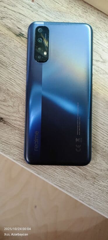 аккумулятор 12в 7а ч: Realme 128 ГБ, цвет - Голубой, Две SIM карты — 2