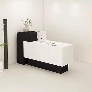 ofis stol: Minimalist resepsiyon/qarşılama masası – iki rəngli dizayn - Təyinat — 1