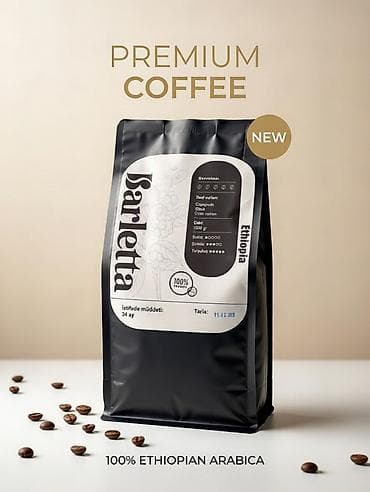 Barletta Ethiopia – 100% Arabica qəhvə kofe dənələri - Mənşə