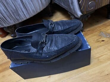 parça mokasinlər: Temiz deri - Rəng: Qara - Material: Fakturalı (ilan dərisi formalı — 3