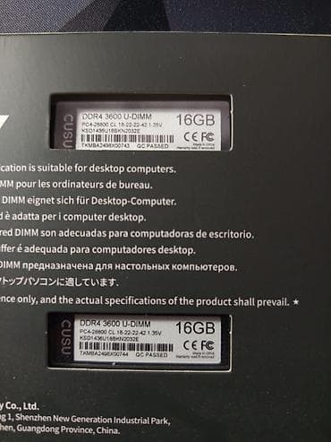 ps4 oyun disk: Operativ yaddaş (RAM) 32 GB, 3200 Mhz, DDR4, PC üçün, Yeni — 1