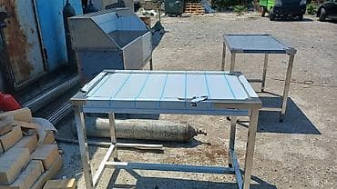 Mətbəx üçün peşəkar paslanmayan polad iş masaları - Material: AISI