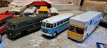 Kolleksiya üçün retro avtobus maketləri dəsti.Optom her biri 60 — 2